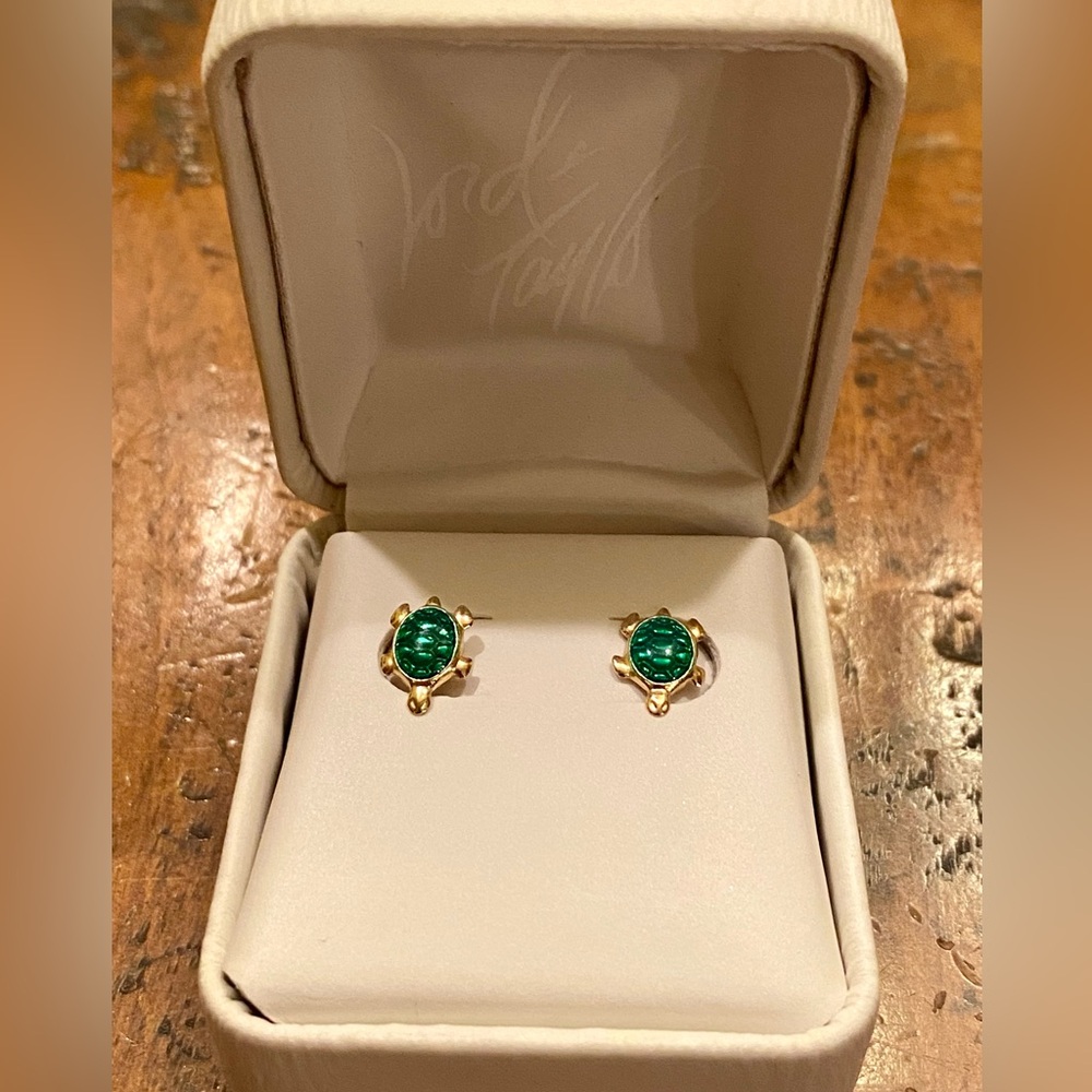 Lord & Taylor 14k Gold Turtle Earrings